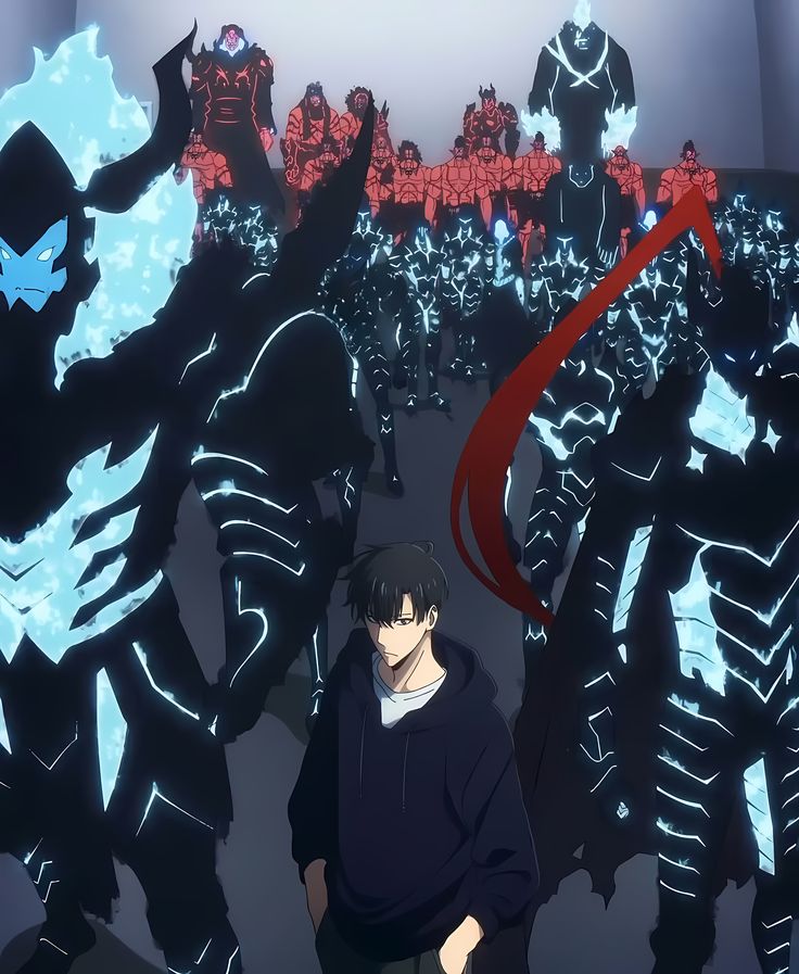 Sung Jin-Woo as a sharper, more powerful S-Rank hunter after the System